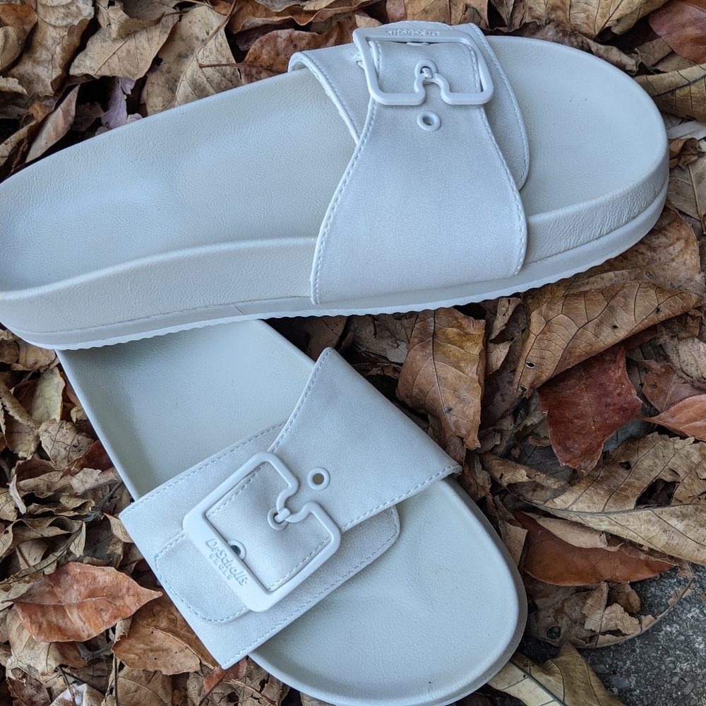 Dr. Scholl's Off White Platform Sandals Size 8.5M